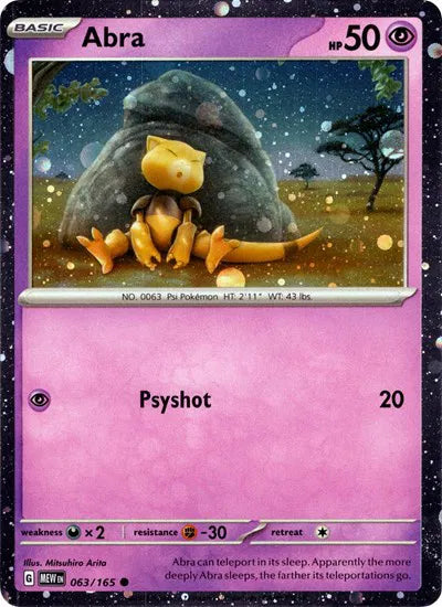 Abra - 063/165 (Cosmos Holo) 063/165