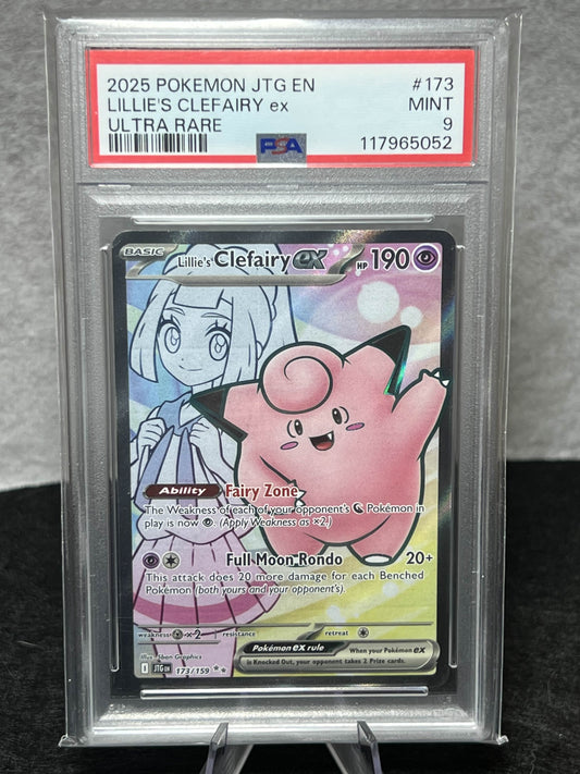 PSA 9 Lillie's Clefairy ex - 173/159 - SV09: Journey Together (JTG)
