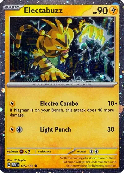 Electabuzz - 125/165 (Cosmos Holo) 125/165