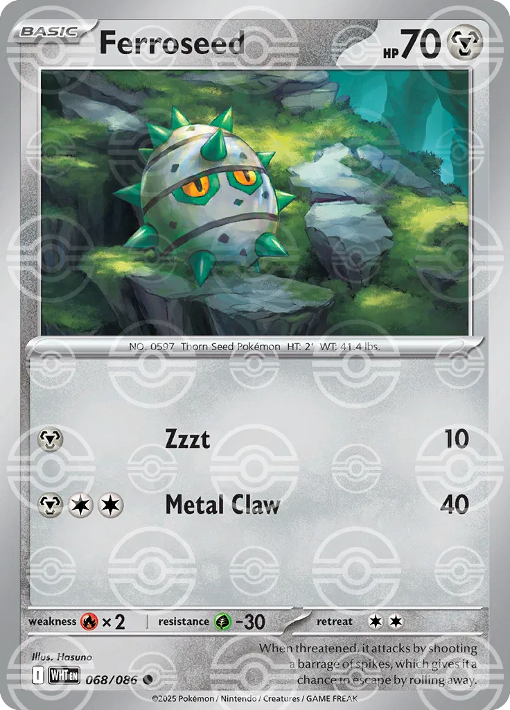 Ferroseed (Poke Ball Pattern) - SV: White Flare (WHT)