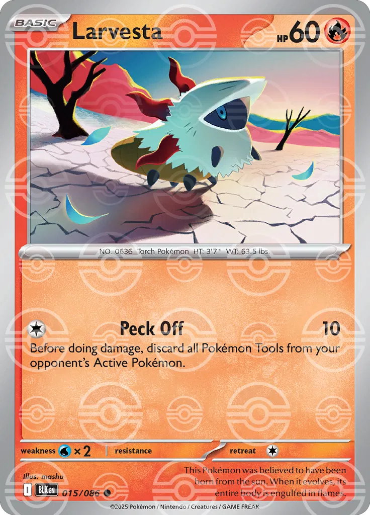 Larvesta (Poke Ball Pattern) 015/086