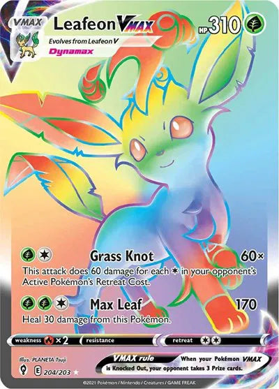 Leafeon VMAX (Secret) 204/203