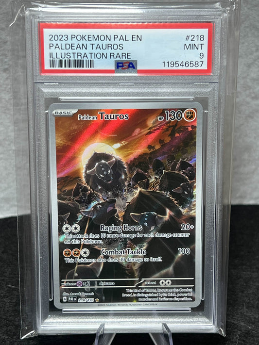 PSA 9 Paldean Tauros - 218/193 - SV02: Paldea Evolved (PAL)